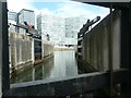 SJ3490 : Entrance to Canning Dock, from Mann Island Lock [no 6] by Christine Johnstone