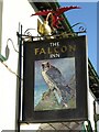 SN6275 : The Falcon Inn sign by Philip Halling