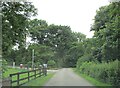 NZ4016 : Coatham  Lane  at  entrance  to  Drovers  Way  Caravan  Park by Martin Dawes