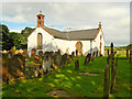 NY1068 : Ruthwell Church and Churchyard by David Dixon