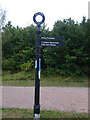 SK3114 : Ashby Canal, Fingerpost by Mr Red