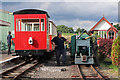 SJ9927 : Amerton Railway - trains in the station by Chris Allen