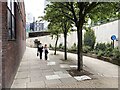 SP0787 : Landscaped shared path to Lancaster Circus or St Chad's Queensway, Birmingham by Robin Stott