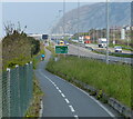 SH7277 : Wales Coast Path along the A55 by Mat Fascione