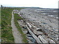 SH6674 : Wales Coast Path along Lavan Sands by Mat Fascione