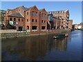 SE3033 : Narrowboat on the river Aire in Leeds by Stephen Craven