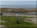 SH6573 : Marker post along the Wales Coast Path by Mat Fascione