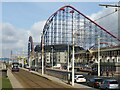 SD3032 : Blackpool tramway and Pleasure Beach by Malc McDonald