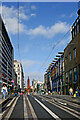 SP0786 : New tram lines in Corporation Street, Birmingham by Roger  D Kidd