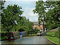 SK1509 : Narrowboats near Huddlesford Junction in Staffordshire by Roger  D Kidd