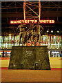 SJ8096 : The United Trinity Outside Old Trafford by David Dixon