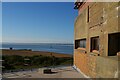 TM2831 : Landguard Fort: view from the roof towards the jetty by Christopher Hilton