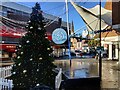 SO8376 : Christmas tree outside the Swan Shopping Centre by Mat Fascione