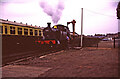 SO8376 : A tank engine at the water crane, Kidderminster Station by Chris Allen