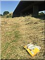 SO9136 : Litter below the M5 motorway by Philip Halling