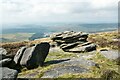 SK0787 : Gritstone Rocks below Kinder Scout by Jeff Buck