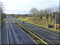 ST5291 : The M48 motorway looking west, as seen from a footbridge, near Chepstow by Ruth Sharville