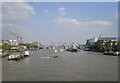 TQ3380 : Tower Bridge decorated for the London Olympics by Lauren