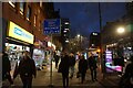 SJ8498 : Coronavirus notice on Piccadilly, Manchester by Ian S