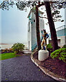 SH5836 : Nelson's Statue and the Observatory Tower at Portmeirion by David Dixon