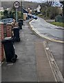 ST3090 : Four wheelie bins, Malpas Road, Newport by Jaggery