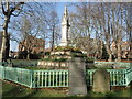 TQ2983 : The Angela Burdett-Coutts Memorial Sundial in St Pancras Gardens by Marathon