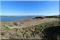 SH3963 : Landing beach at Ynys Llanddwyn by Andy Waddington