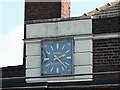 SE2233 : Clock on Pudsey baths by Stephen Craven