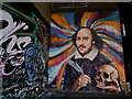 TQ3280 : William Shakespeare Mural by Peter Trimming