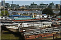 TQ3479 : Houseboats below Bermondsey Wall West by David Martin