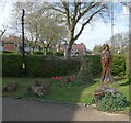 SJ7891 : Chainsaw sculpture of St Paul by Gerald England