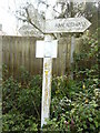 SU9794 : Signpost in Hill Farm Lane (1) by David Hillas