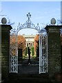 NU1824 : Doxford  Hall  built  in 1818  view  through  the  formal  garden by Martin Dawes