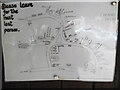 TQ0198 : Plan of Chenies village inside bus shelter by David Hillas