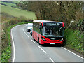 SX2957 : Bus on the A387 near Tredinnick by David Dixon