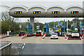 SX4358 : Tamar Bridge Toll Plaza by David Dixon