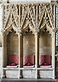 SK7851 : Sedilia, All Saints' church, Hawton by Julian P Guffogg