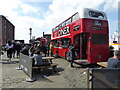 SJ3489 : Converted bus, Albert Dock, Liverpool by Chris Allen