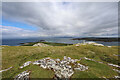 NM2825 : From cairn to trig point on Dun I by Andy Waddington