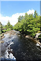 NN5732 : River Dochart downstream from the A827 bridge by Andy Waddington