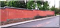 SK5842 : Wall on SW side of Porchester Road near the NW end of the road by Roger Templeman