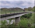 SO7483 : Horse rider crossing the footbridge by Mat Fascione