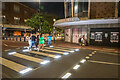 SZ6498 : An illuminated zebra crossing, Southsea by Oliver Mills