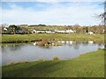 NY3239 : Village pond, Caldbeck by Adrian Taylor