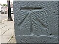 SN1745 : Ordnance Survey Benchmark - Cardigan, Shire Hall by N Scott