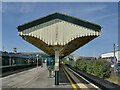 ST9273 : Chippenham station island platform canopy by Stephen Craven