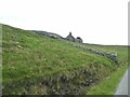 HU4937 : Ruined cottage above the road to Bressay Lighthouse by Oliver Dixon