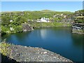 NM7313 : Luing - Cullipool - Flooded quarry view eastwards by Rob Farrow