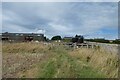 NZ1522 : Gate and barn in Wackerfield by DS Pugh