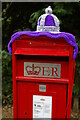 TM4557 : Royal memorial postbox topper, Linden Road, Aldeburgh by Christopher Hilton